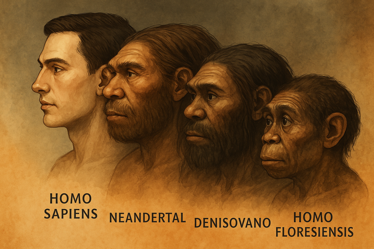 Imagen destacada: La coexistencia de Homo sapiens con otras especies humanas y el mito de las “razas” humanas